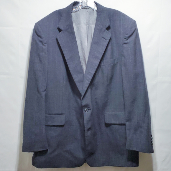 Geoffrey Beene Dark Grey Lined 5 Pockets Blazer - Picture 5 of 7